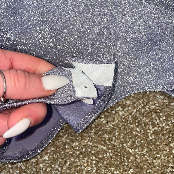 Haute Monde 2 piece body suit& shrug sparkly NEW shimmer SZ LG - Picture 9 of 10